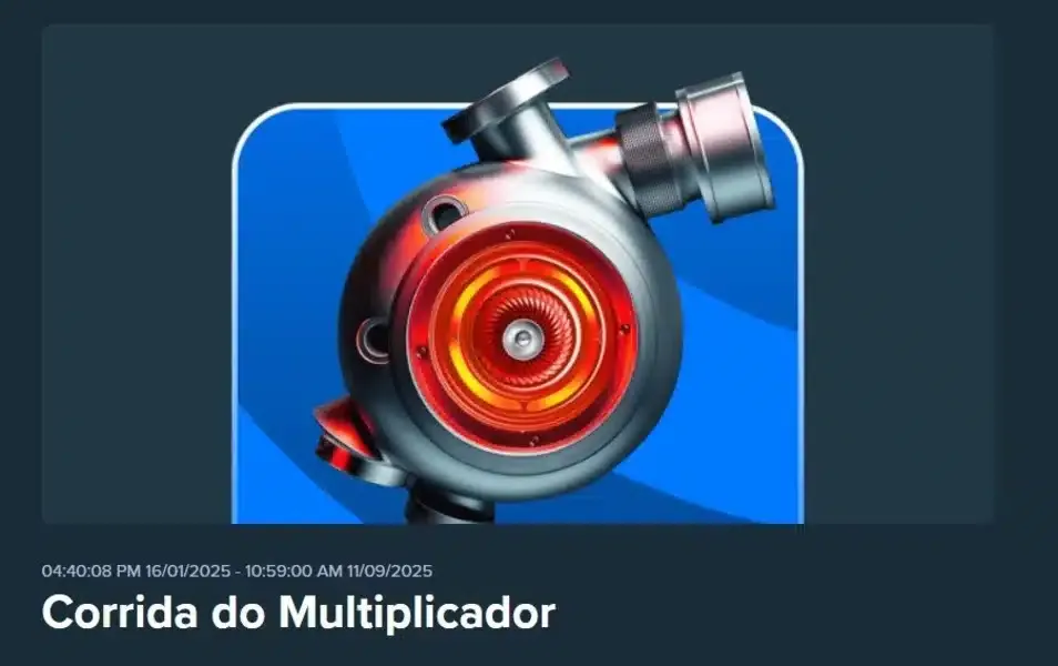 Promo&ccedil;&atilde;o Corrida do Multiplicador, da Stake