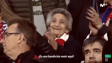 A emo&ccedil;&atilde;o de uma senhora de 93 anos, apaixonada pelo Atleti, ao conhecer o Wanda Metropolitano