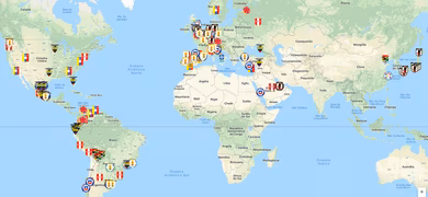 Um mapa interativo com todos os 276 jogadores que disputar&atilde;o a Copa Am&eacute;rica 2019