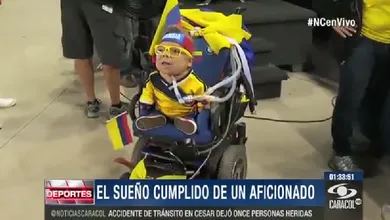 As limita&ccedil;&otilde;es n&atilde;o impediram esse garoto de conhecer a sele&ccedil;&atilde;o colombiana