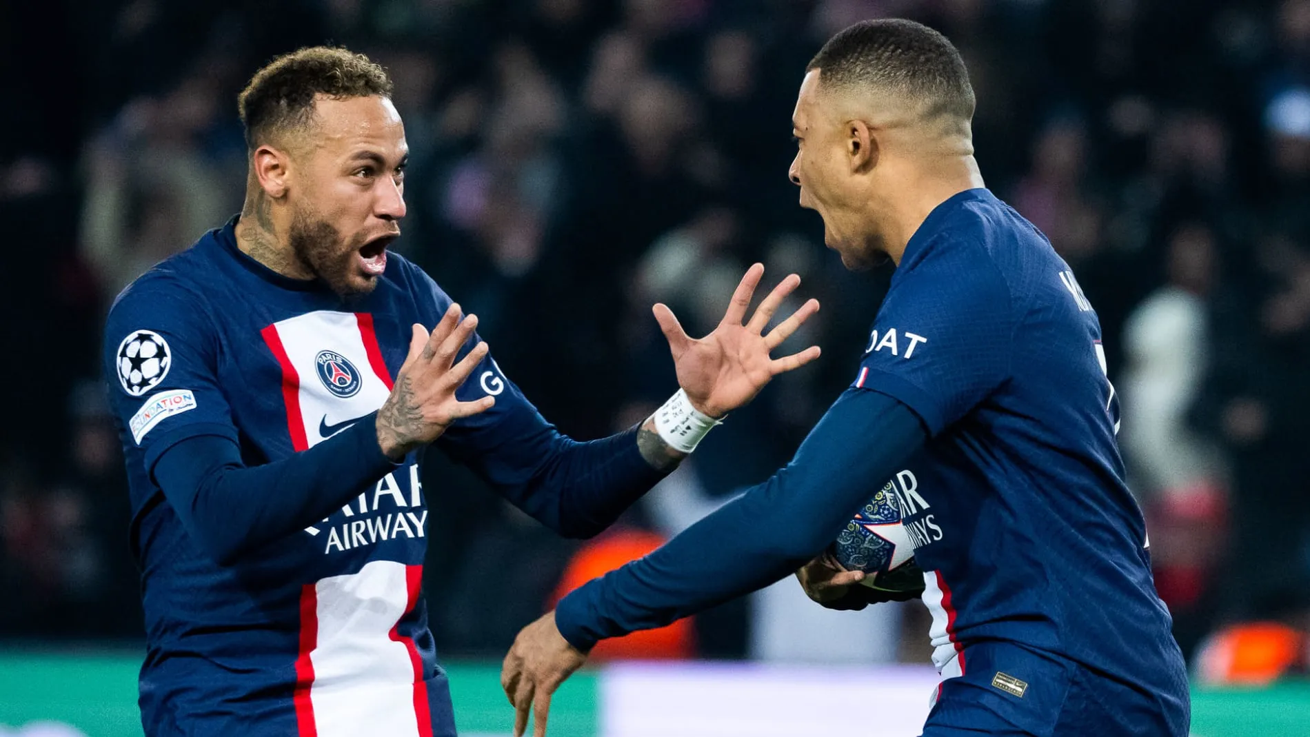 Neymar e Mbapp&eacute; pelo PSG (Foto: Icon Sport)
