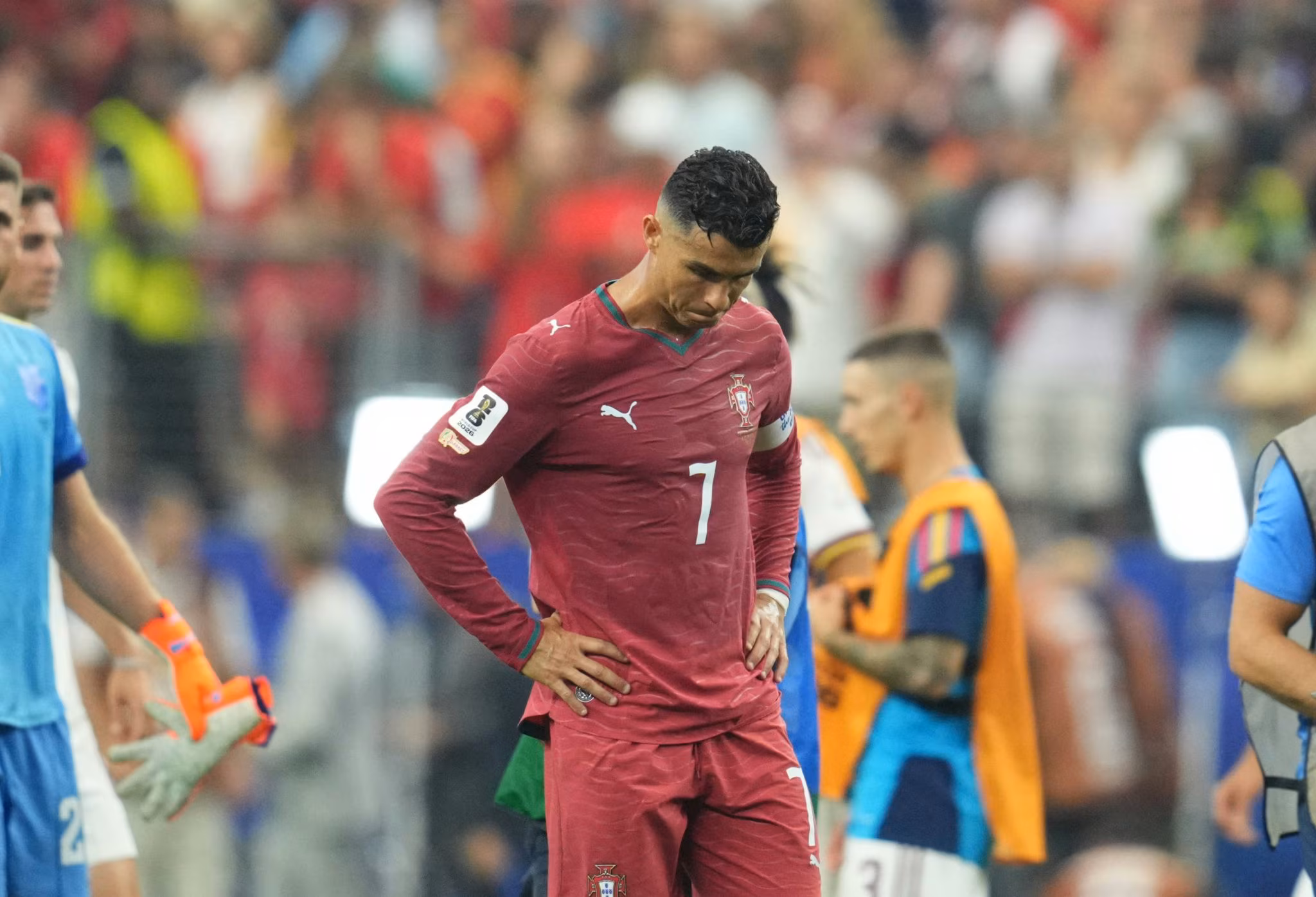 Cristiano Ronaldo ap&oacute;s elimina&ccedil;&atilde;o de Portugal na Copa do Mundo
