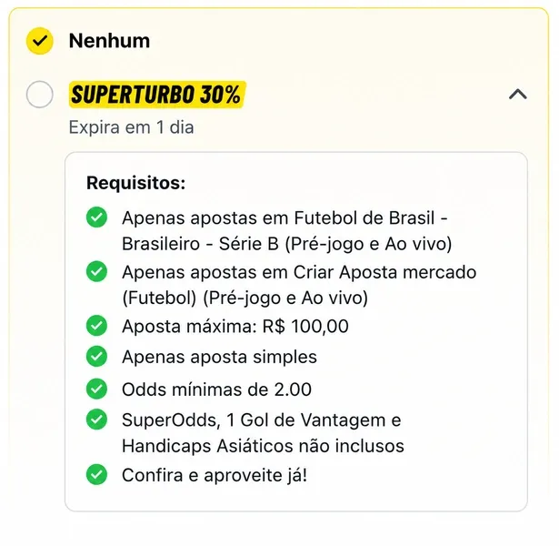 Superturbo, nova oferta da Superbet