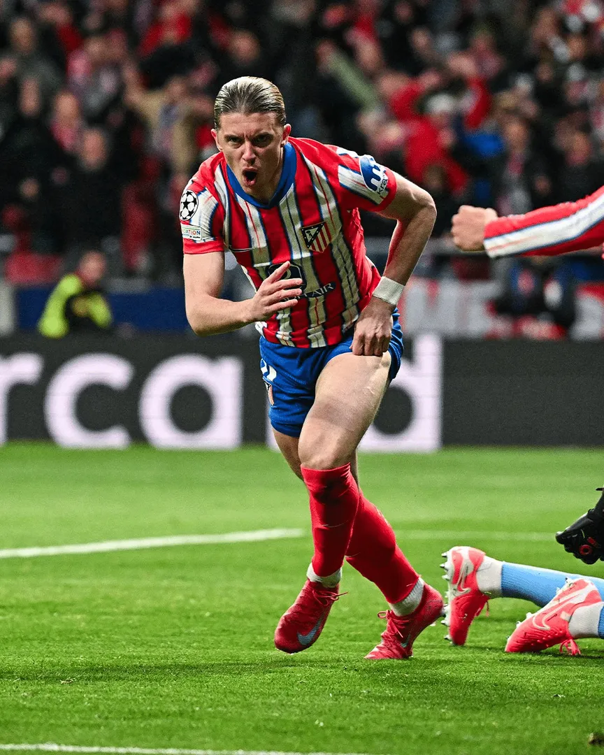 Gallagher comemora gol do Atl&eacute;tico de Madrid