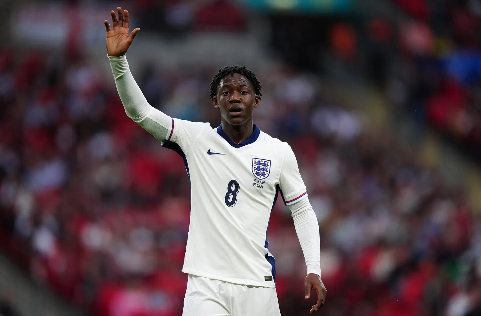 Kobbie Mainoo pela sele&ccedil;&atilde;o inglesa Foto: (IconSport)