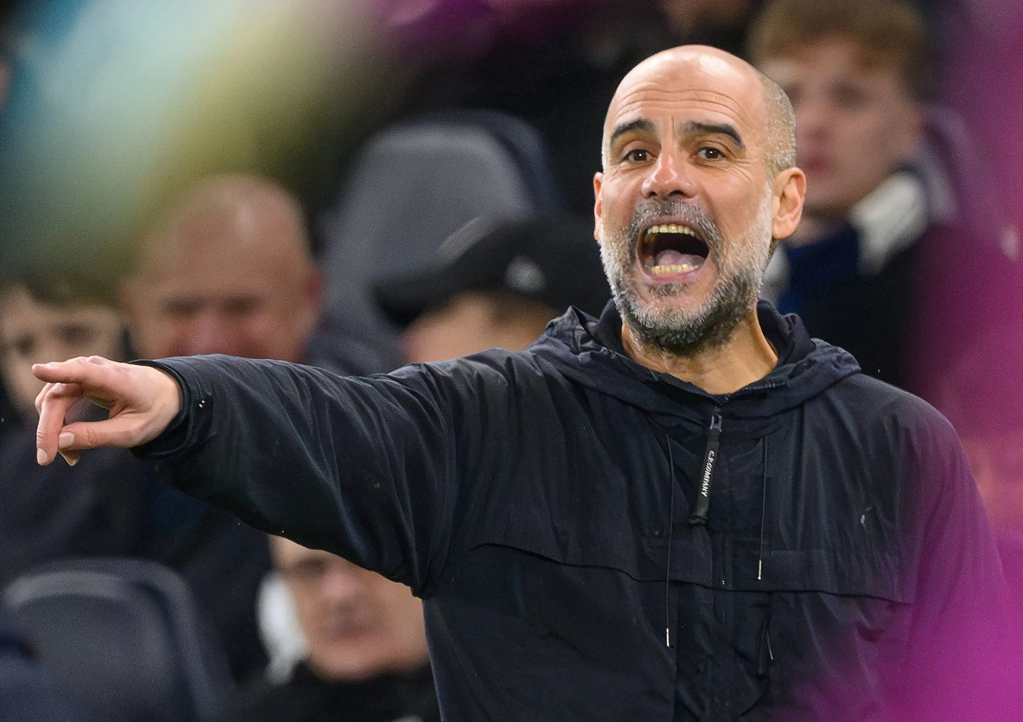 Pep Guardiola, t&eacute;cnico do Manchester City