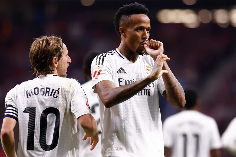 Milit&atilde;o comemora gol pelo Real Madrid