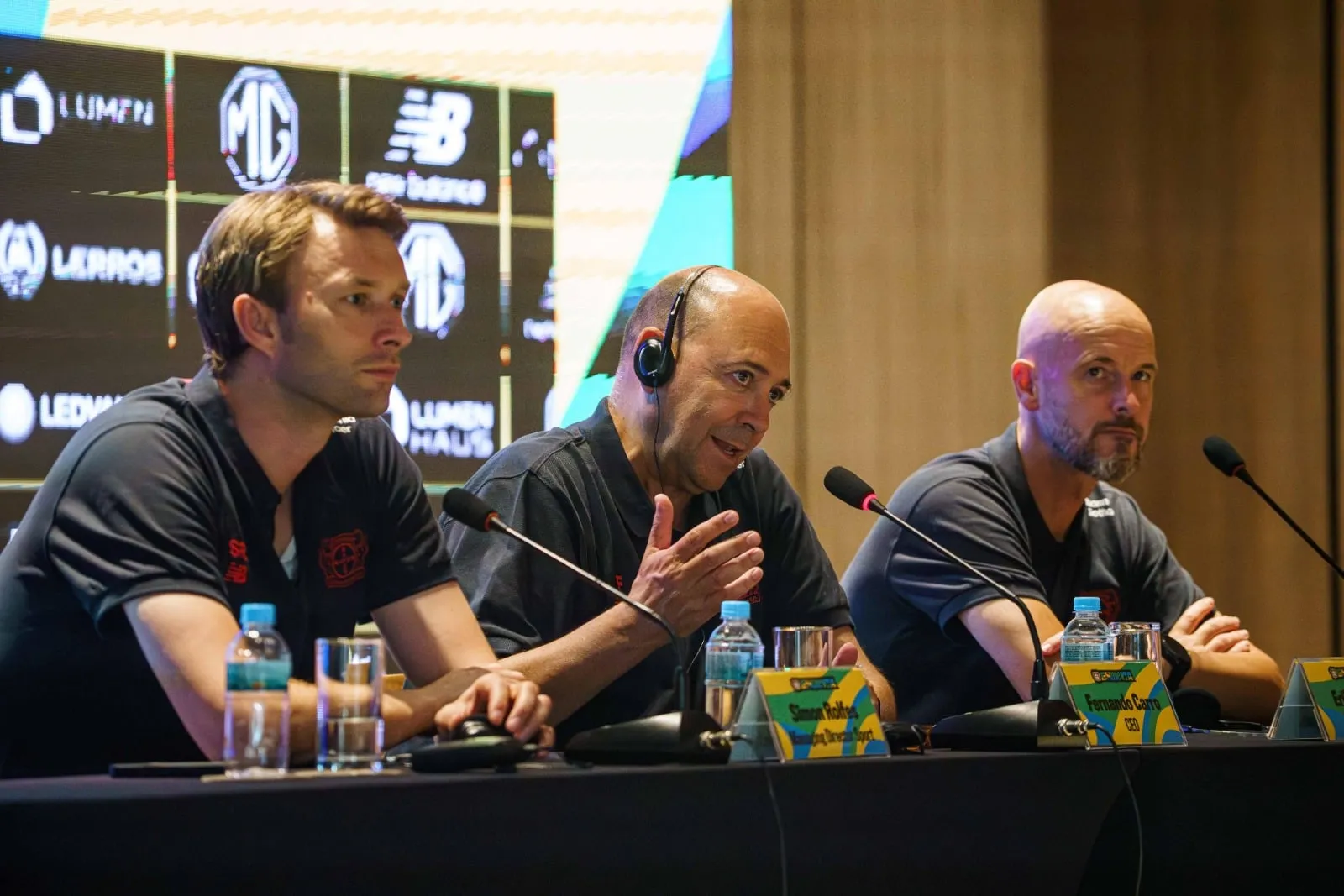 Coletiva n&atilde;o contou com representante do Flamengo (Foto: Divulga&ccedil;&atilde;o/Bayer)