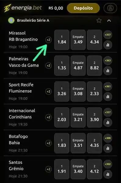 Captura de tela da p&aacute;gina inicial da Energia Bet