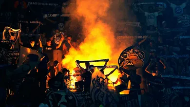 Rebaixado pela primeira vez em 70 anos, o Grasshopper foi v&iacute;tima de atos grotescos dos hooligans