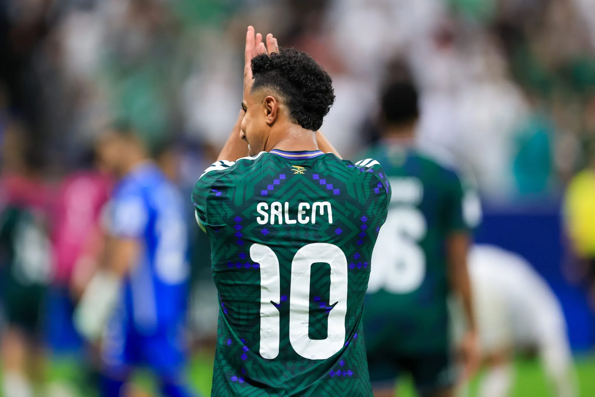 Salem Al-Dawsari em a&ccedil;&atilde;o pela sele&ccedil;&atilde;o saudita. Foto: Icon Sport
