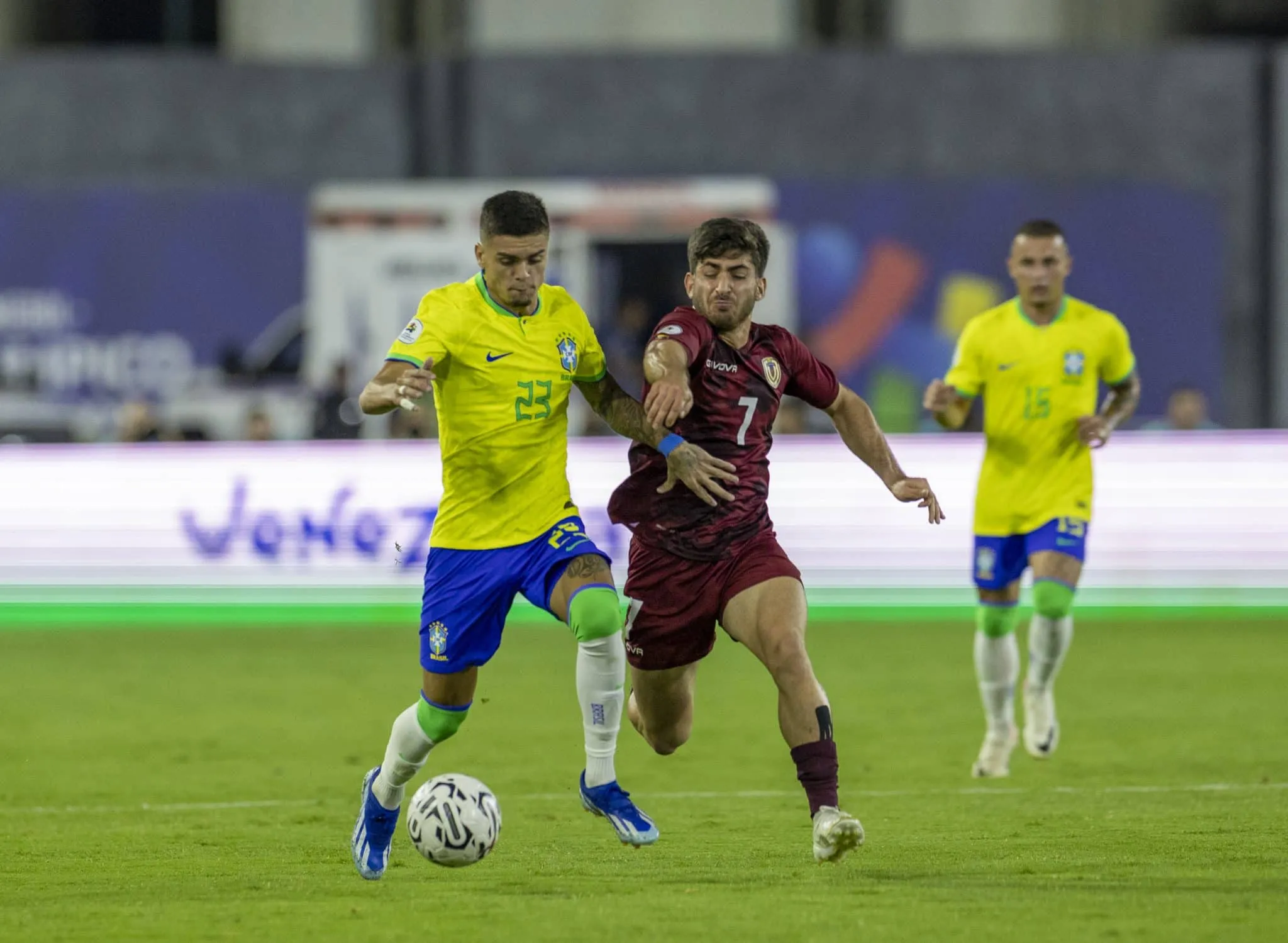Venezuela imp&otilde;e derrota incontest&aacute;vel ao Brasil e garante vaga no quadrangular do Pr&eacute;-Ol&iacute;mpico