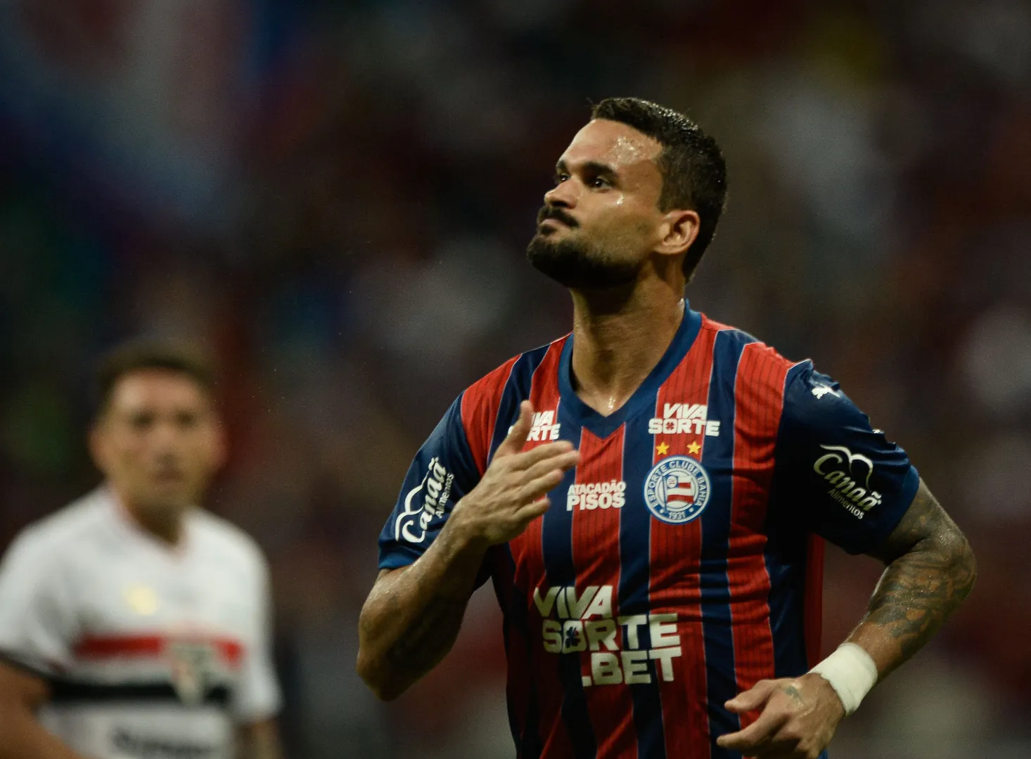 Willian Jos&eacute; fez os dois gols da vit&oacute;ria do Bahia sobre o S&atilde;o Paulo