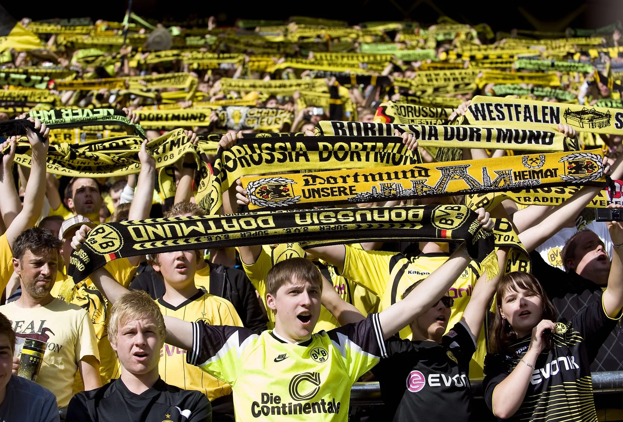 Torcedores do Dortmund  em 2010