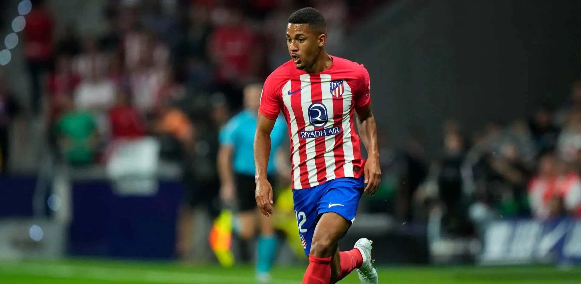 Samuel Lino come&ccedil;ou bem no Atleti e ajudou a desamarrar o duro jogo com o Osasuna