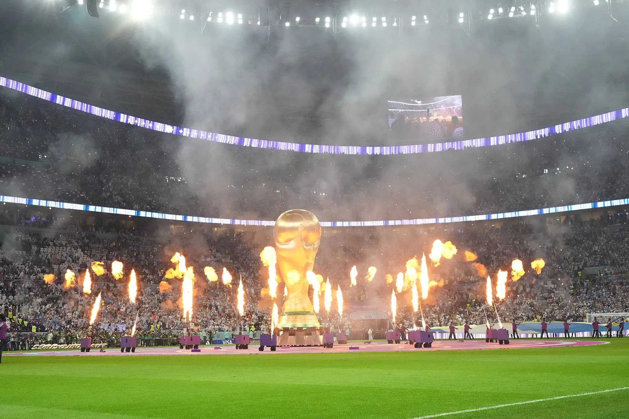 Cerim&ocirc;nia de abertura da Copa do Mundo do Catar, em 2022 (Foto: Imago/Nordphoto)