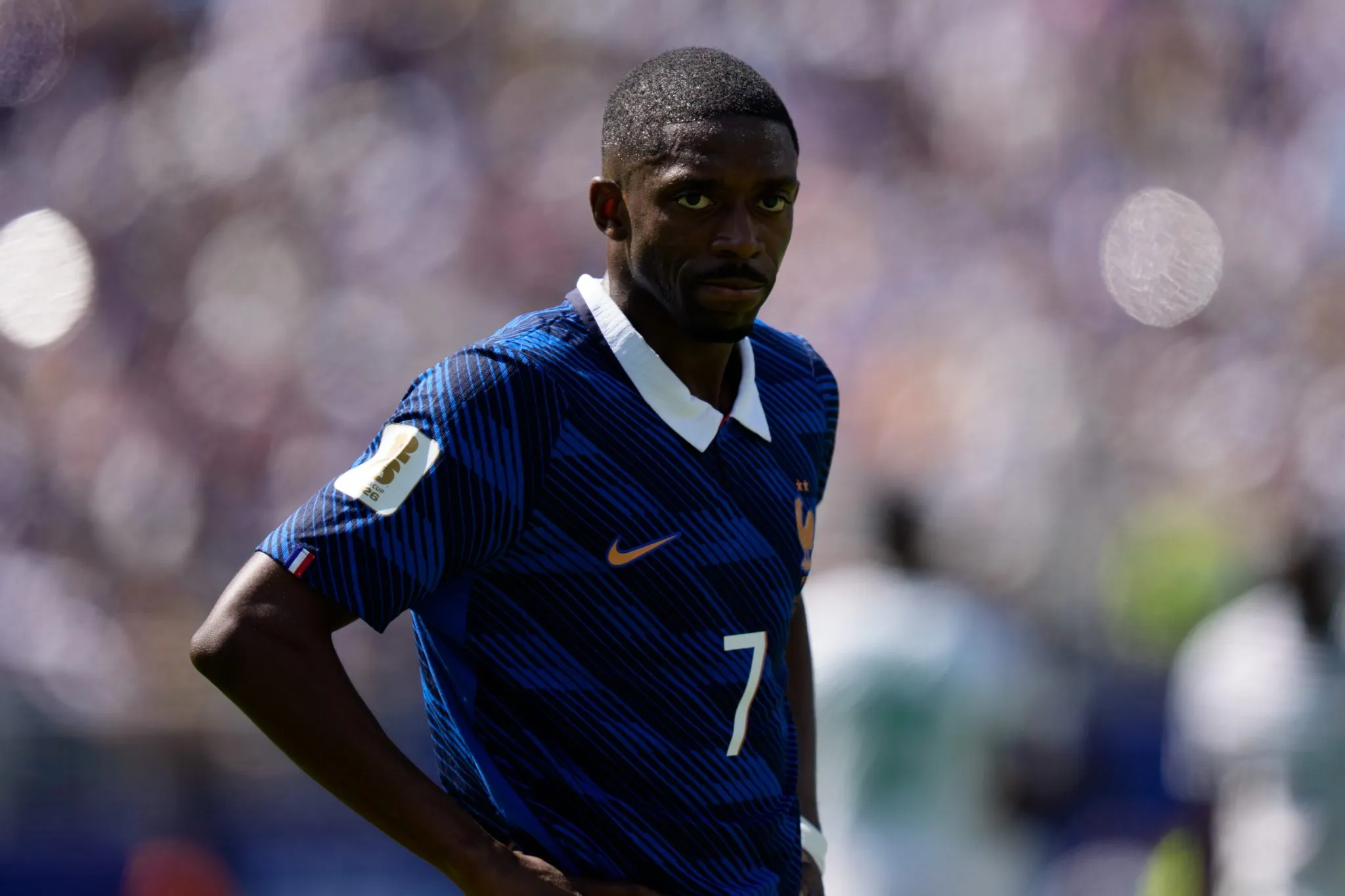 Demb&eacute;l&eacute; em a&ccedil;&atilde;o pela sele&ccedil;&atilde;o francesa 