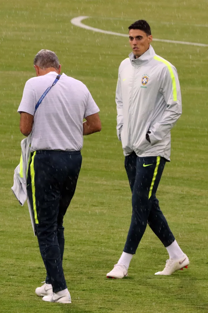 Tite e o filho Matheus Bachi na sele&ccedil;&atilde;o brasileira