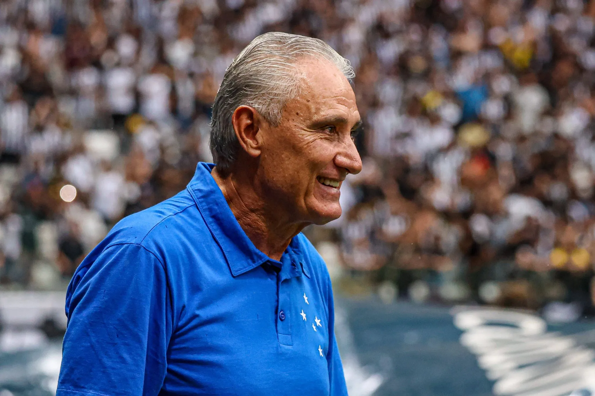 Tite em jogo do Cruzeiro 