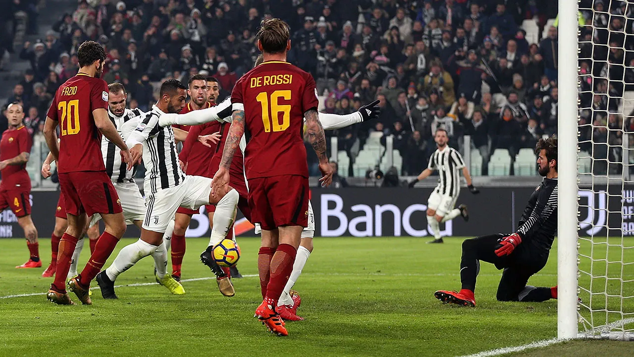 Juventus arrancou a vit&oacute;ria contra a Roma na marra, apesar da grande atua&ccedil;&atilde;o de Alisson