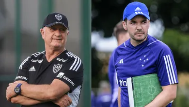 Se fora de campo Atl&eacute;tico-MG e Cruzeiro vivem &lsquo;guerra&rsquo;, na beira dele Felip&atilde;o e Larcam&oacute;n se elogiam e pregam respeito