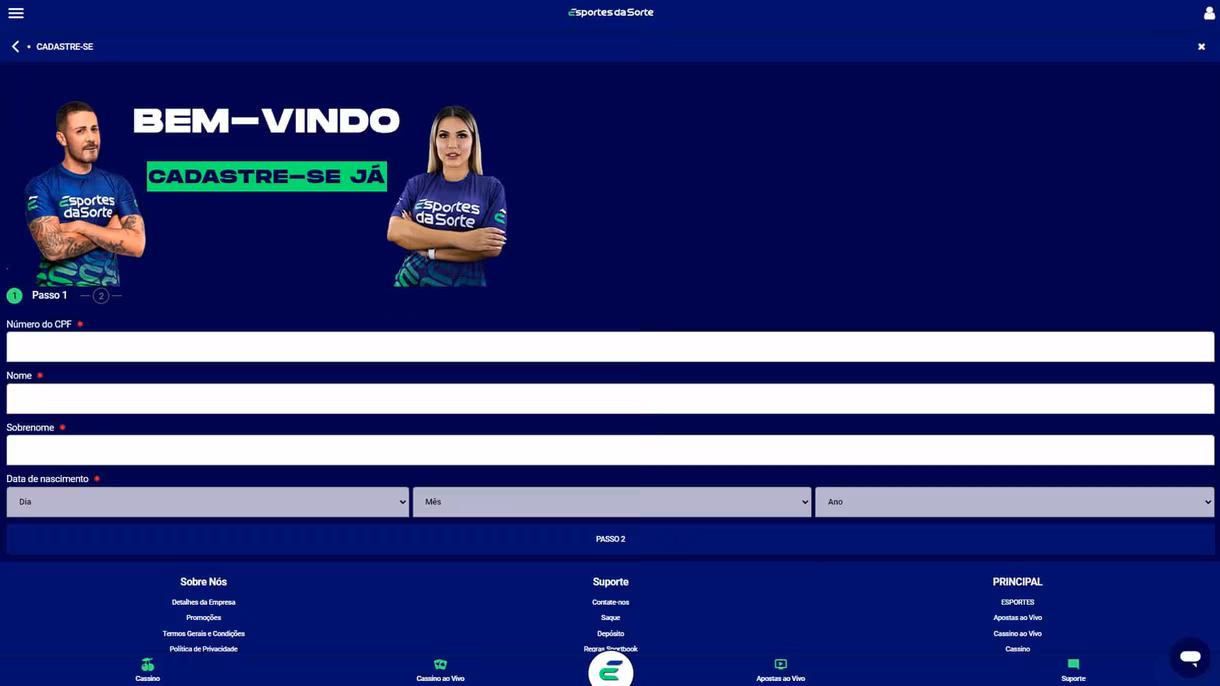 Esportes da Sorte: saiba fazer o cadastro em 2026