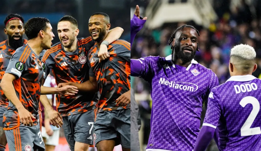 Conference League: Olympiacos castiga Villa em Birmingham e Fiorentina bate Brugge