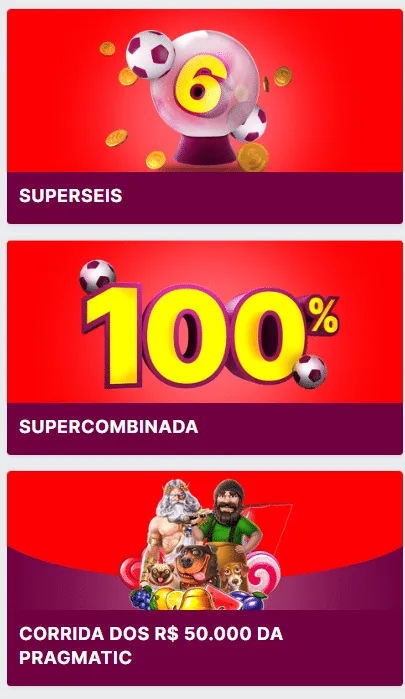 Promos da Superbet. 