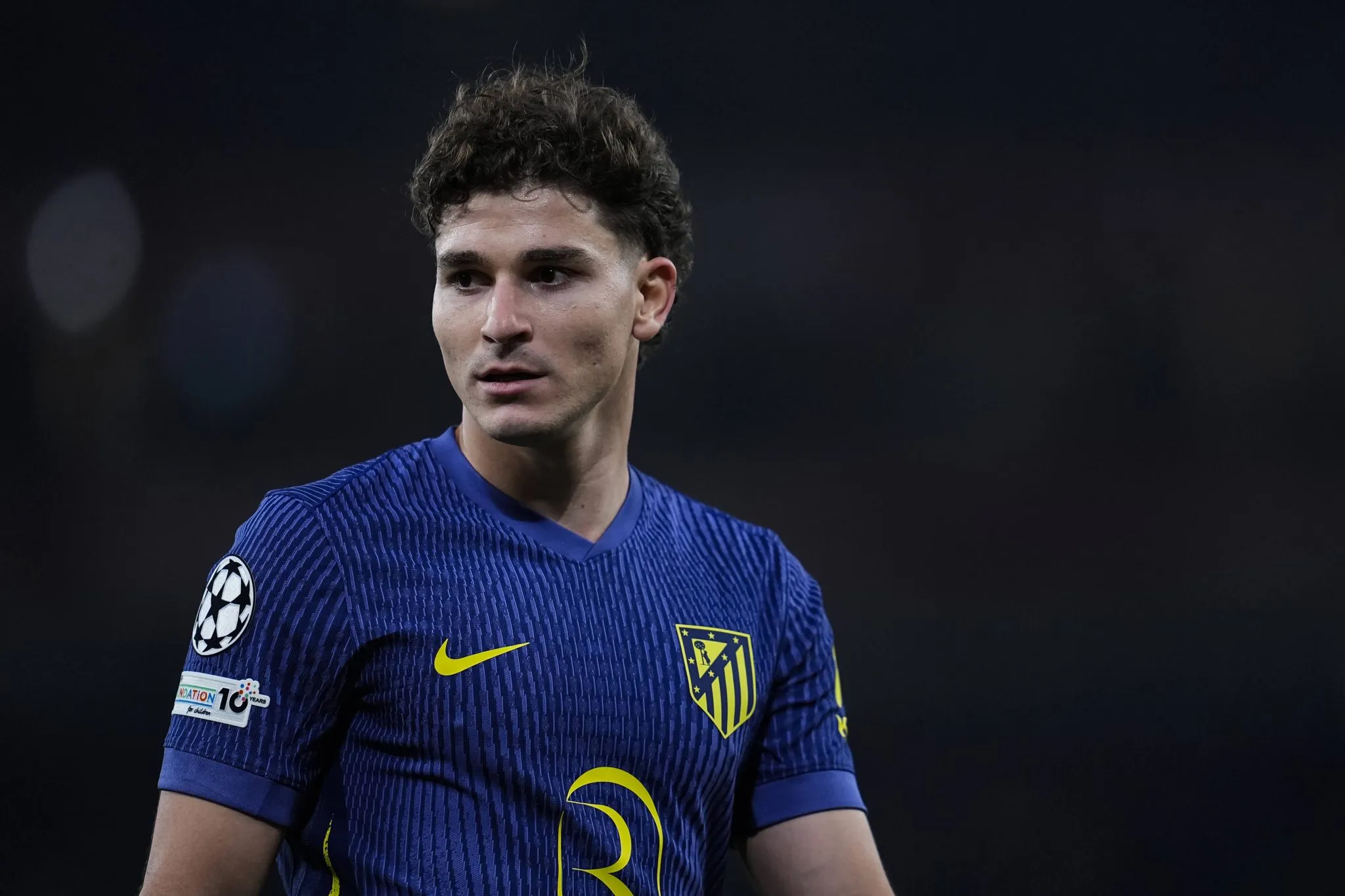 Juian Alvarez, do Atl&eacute;tico de Madrid