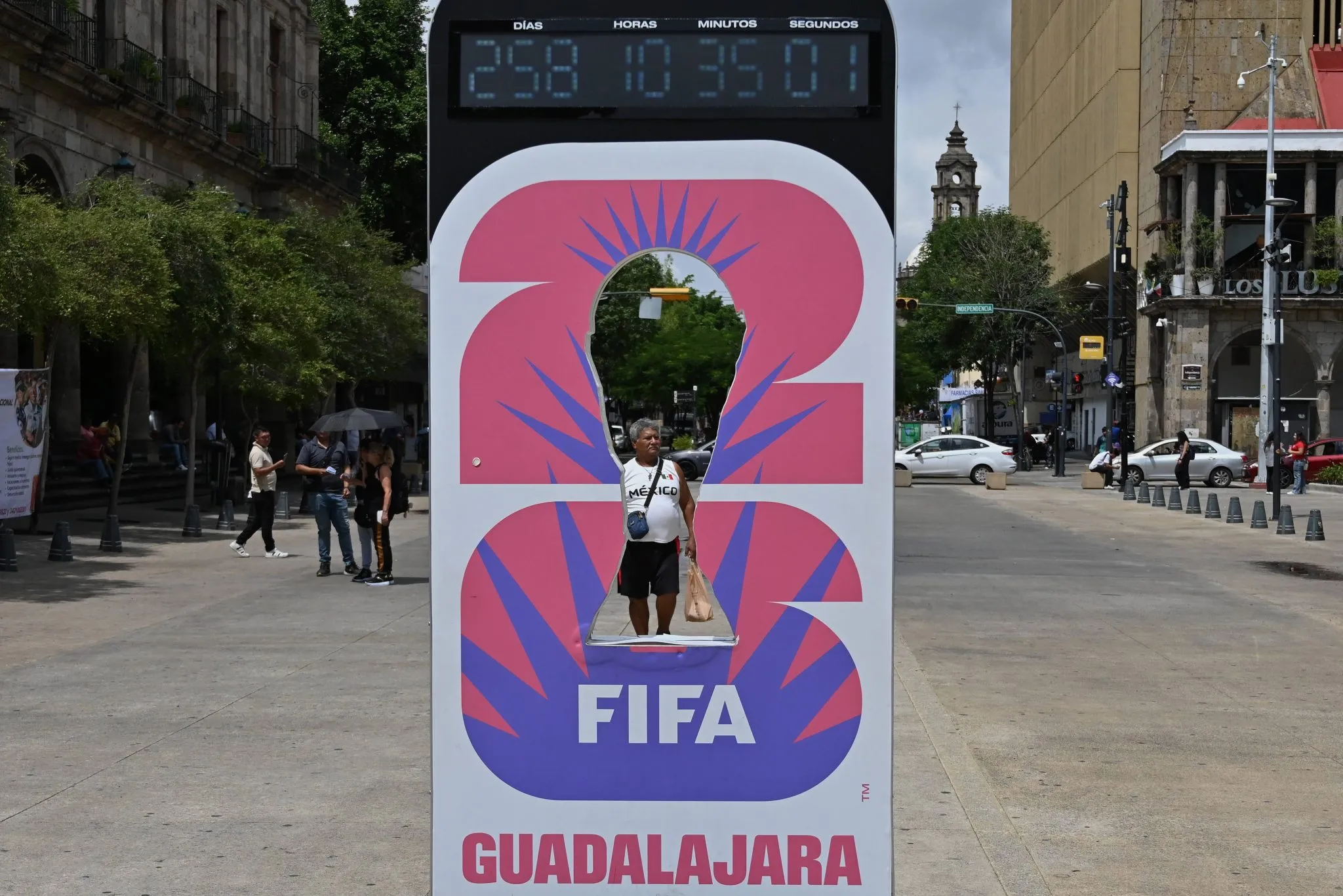 Contagem regressiva para a Copa em Guadalajara, no M&eacute;xico