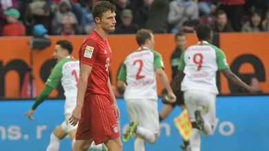 Gnabry fez um gola&ccedil;o, mas o Augsburg marcou no fim para arrancar empate com o Bayern
