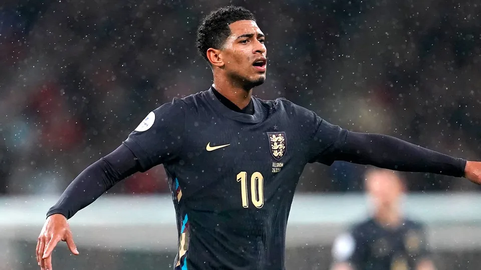 Camisa 10 da Inglaterra na Euro 2024, Bellingham concorre ao pr&ecirc;mio Bola de Ouro da temporada. Foto: Icon Sport
