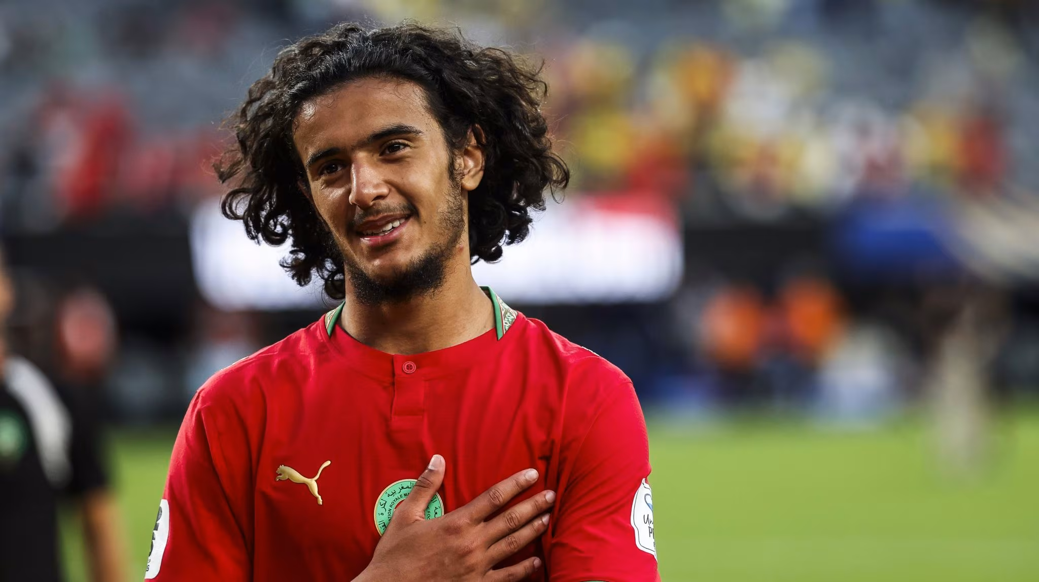 Ayyoub Bouaddi &eacute; promessa de Marrocos na Copa do Mundo (Foto: Johnny Fidelin/Icon Sport)