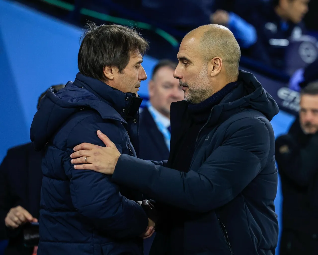 Conte e Guardiola na Premier League