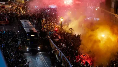 Antes, durante e depois do jogo, o Valencia deu um espet&aacute;culo na classifica&ccedil;&atilde;o &agrave; final da Copa do Rei