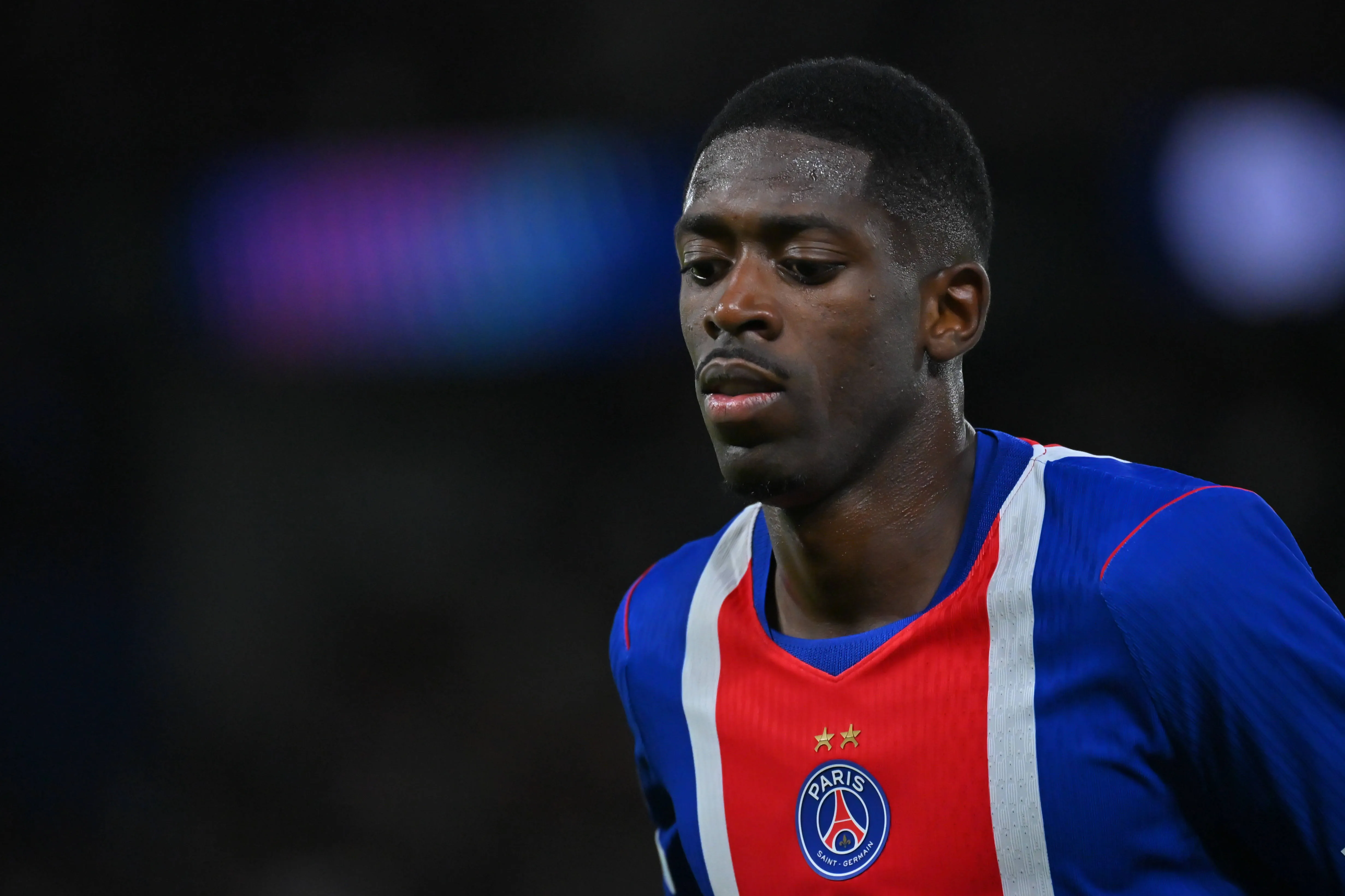 Ousmane Dembélé em jogo do PSG