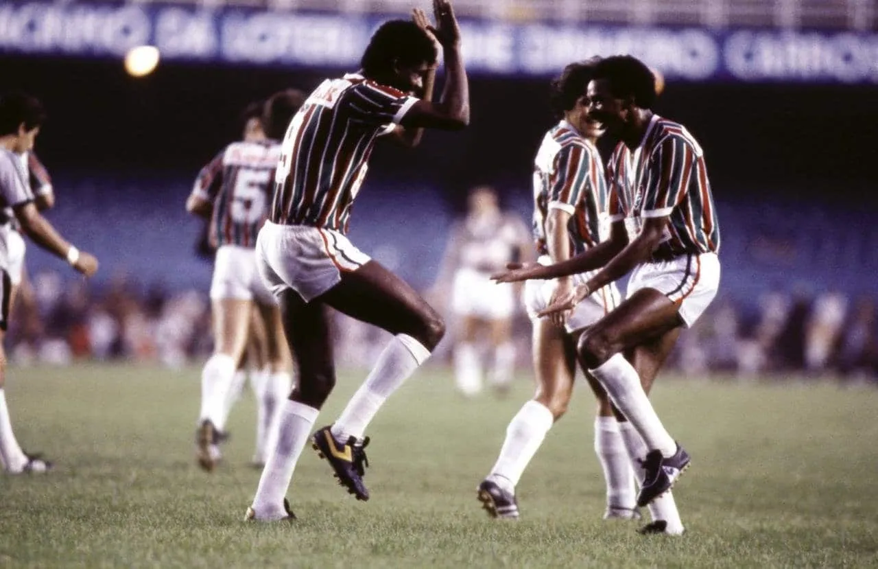 Assis e Washington, o Casal 20. Dupla marcou &eacute;poca no Fluminense dos anos 1980, um time marcado na hist&oacute;ria com a cara do clube - Foto: Flu Mem&oacute;ria