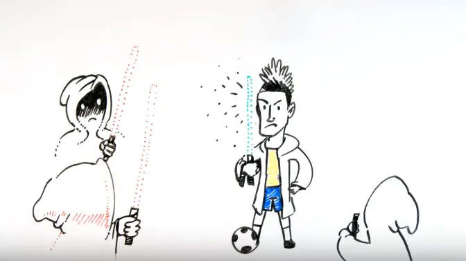 [V&iacute;deo] Neymar virou um Jedi nesta reconstru&ccedil;&atilde;o de sua carreira em desenho animado