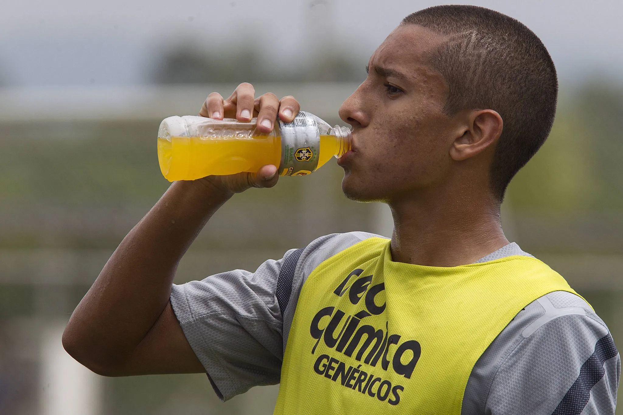 Marquinhos em treino do Corinthians em 2012