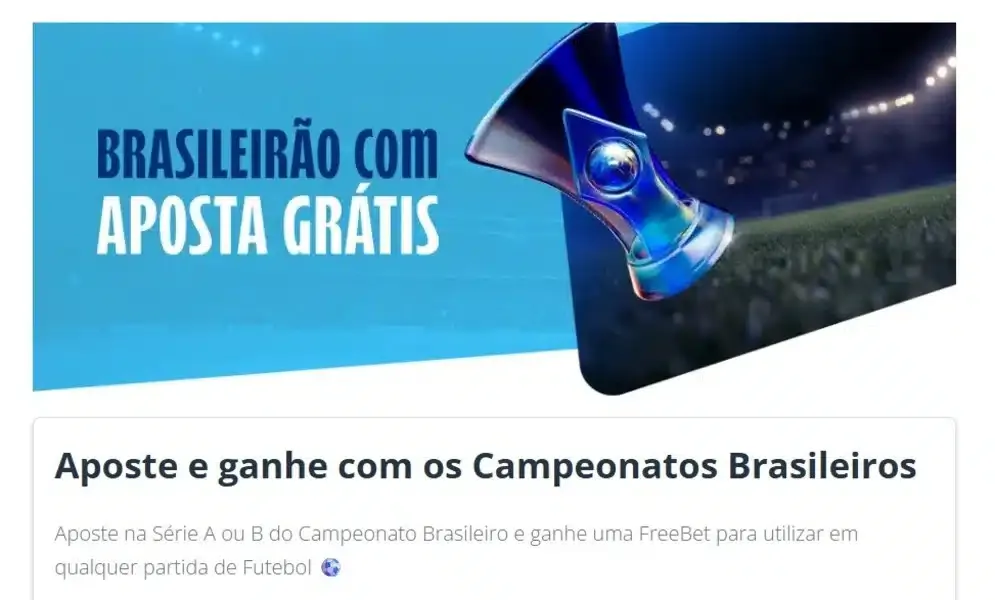 Captura de tela com a promo&ccedil;&atilde;o de aposta gr&aacute;tis da Sportingbet