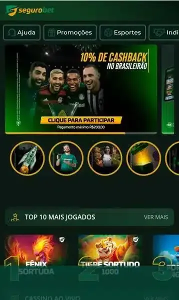 Segurobet traz prmo&ccedil;&otilde;es na tela inicial da plataforma de apostas