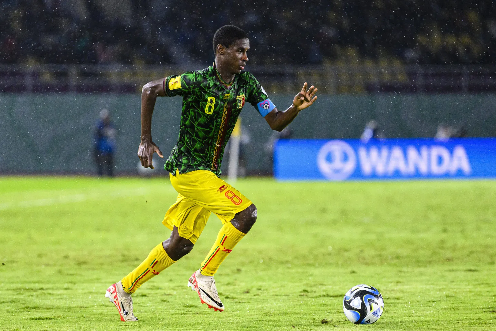 Ibrahim Diarra foi capit&atilde;o do Mali no Mundial Sub-17 de 2023 - Foto: (Imago)