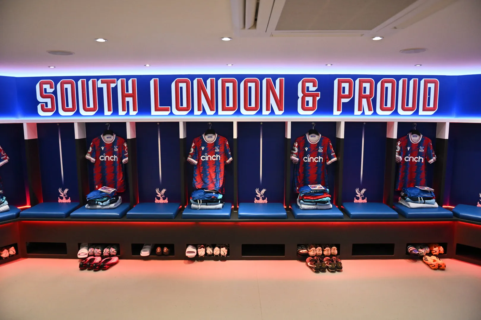 LONDON, ENGLAND &ndash; APRIL 29: dressing room during the Premier League match between Crystal Palace and West Ham United at