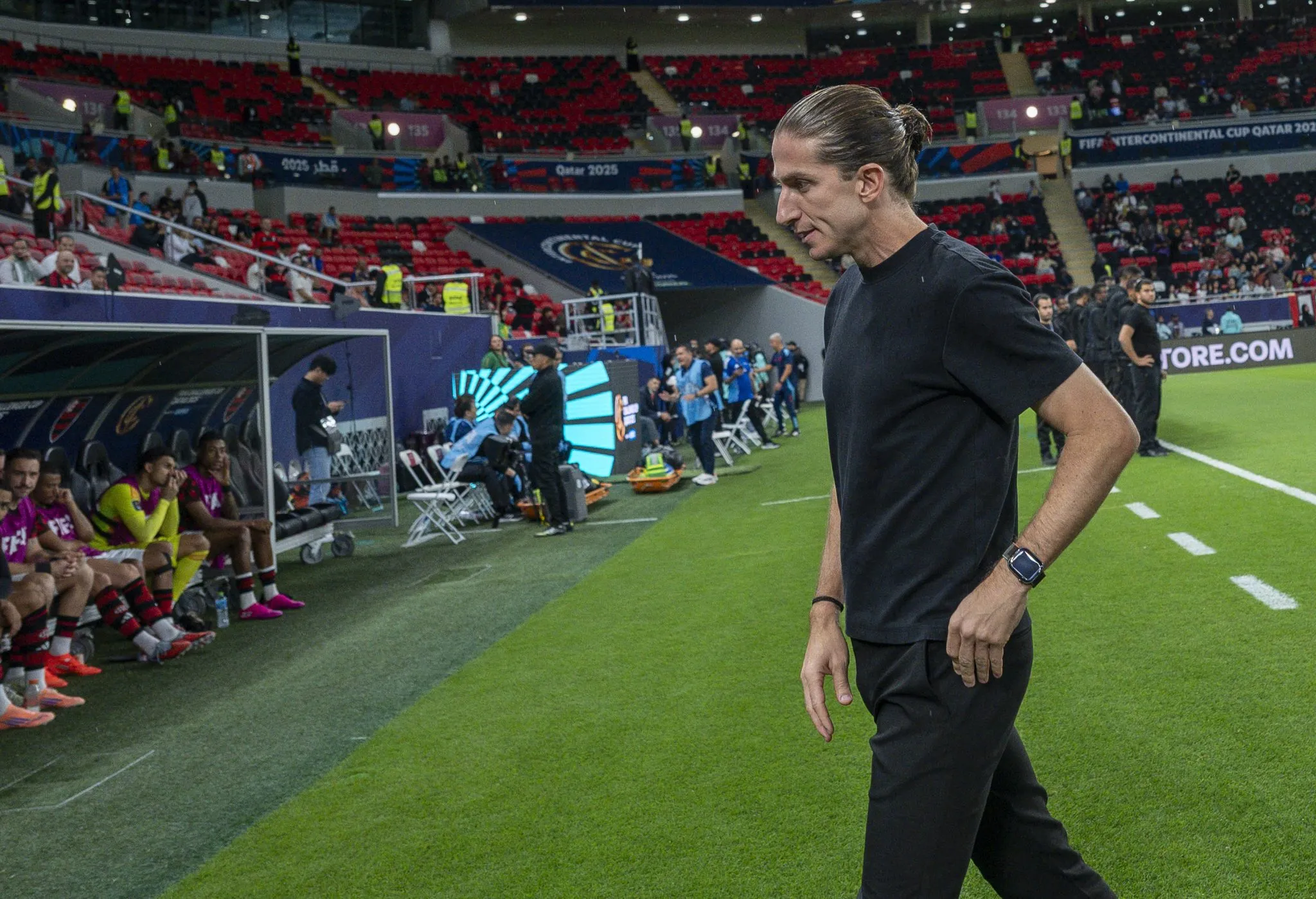 Filipe Lu&iacute;s, t&eacute;cnico do Flamengo (Foto: Imago)