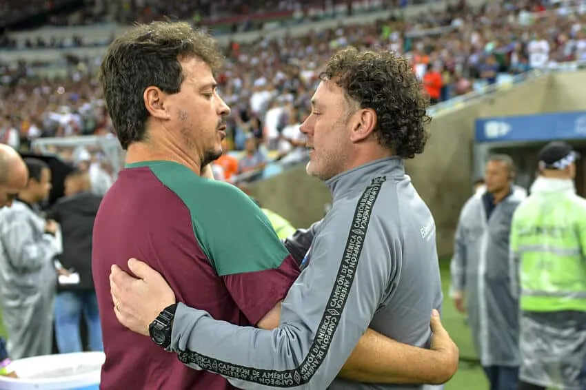 Fluminense x Atl&eacute;tico-MG marca reencontro de Diniz e Milito ap&oacute;s Libertadores de 2023