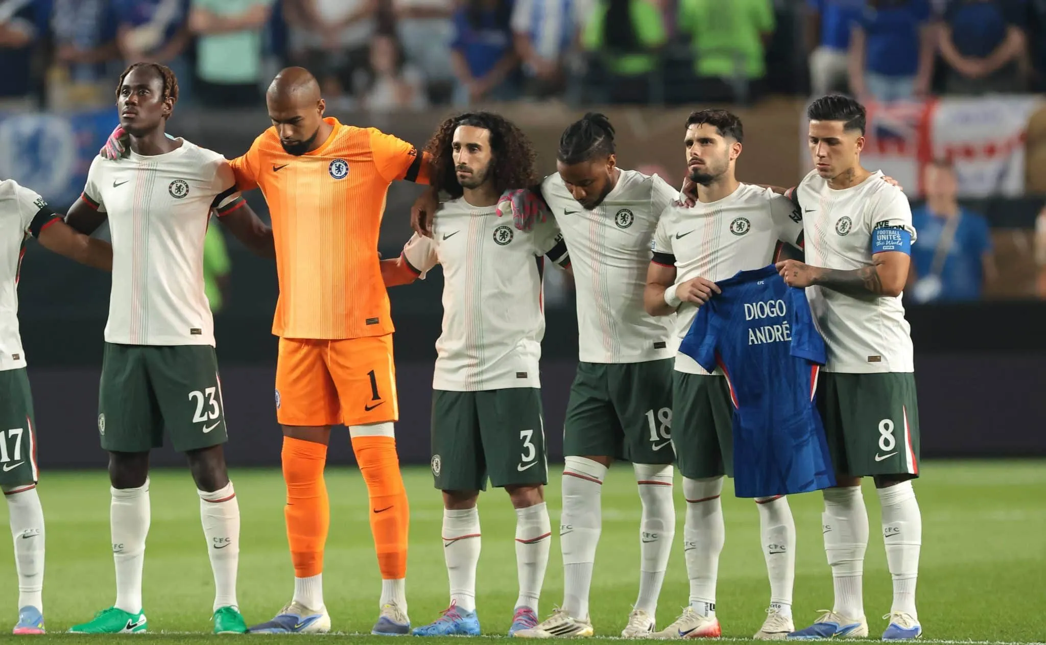 Jogadores do Chelsea doar&atilde;o parte dos R$ 618 milh&otilde;es do Mundial &agrave; fam&iacute;lia de Diogo Jota