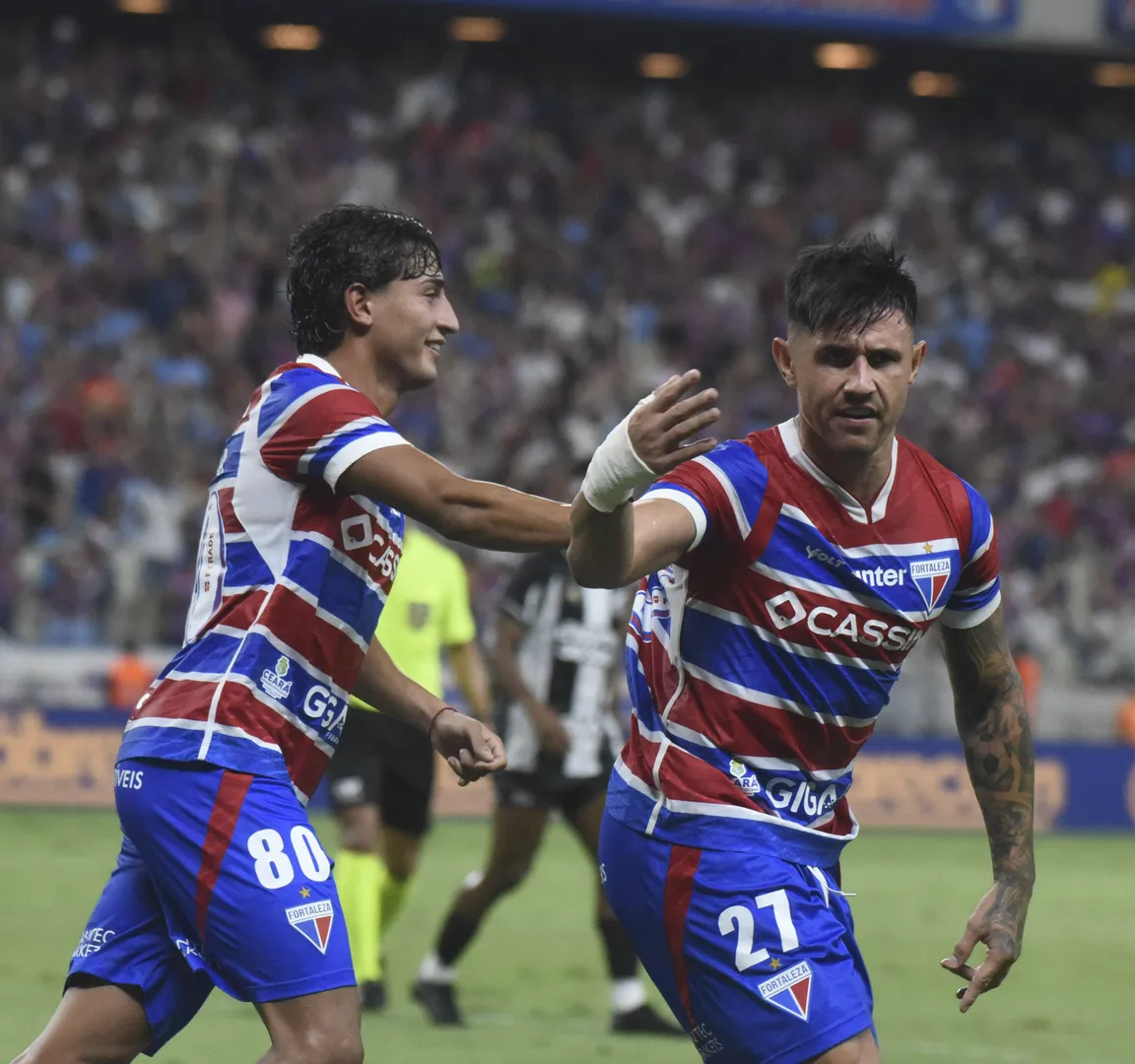 Bareiro comemora gol do Fortaleza