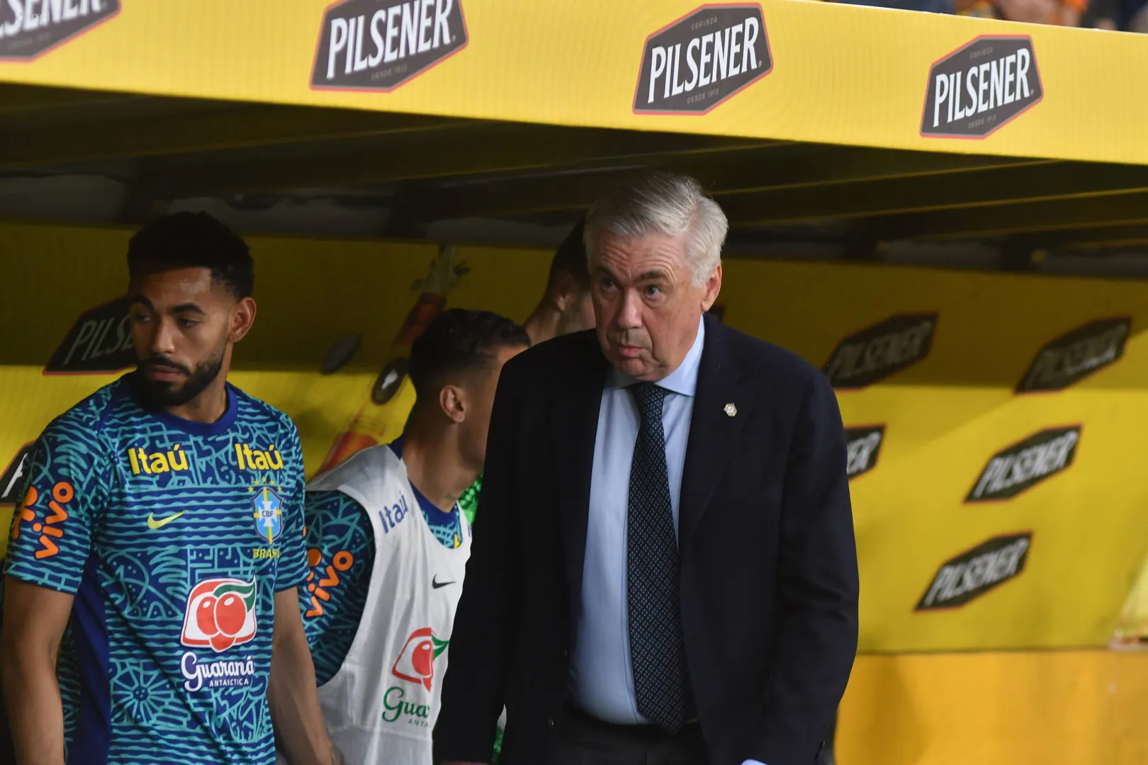 Carlo Ancelotti na estreia pela sele&ccedil;&atilde;o brasileira