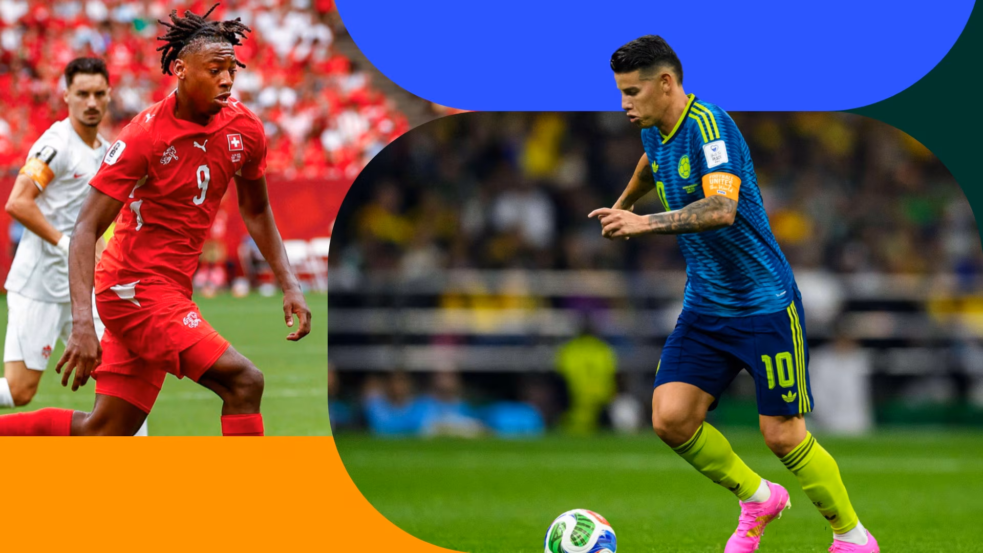 Su&iacute;&ccedil;a x Col&ocirc;mbia: As escala&ccedil;&otilde;es prov&aacute;veis de duelo das oitavas de final da Copa do Mundo