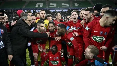 O Andr&eacute;zieux, da quarta divis&atilde;o, viveu seu conto de fadas ao eliminar o Olympique na Copa da Fran&ccedil;a